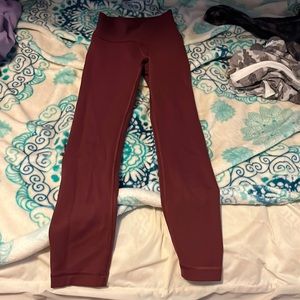 Lululemon align leggings maroon